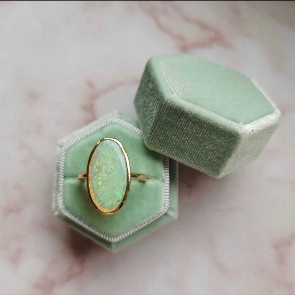 Ethiopian 14K Gold Opal Ring